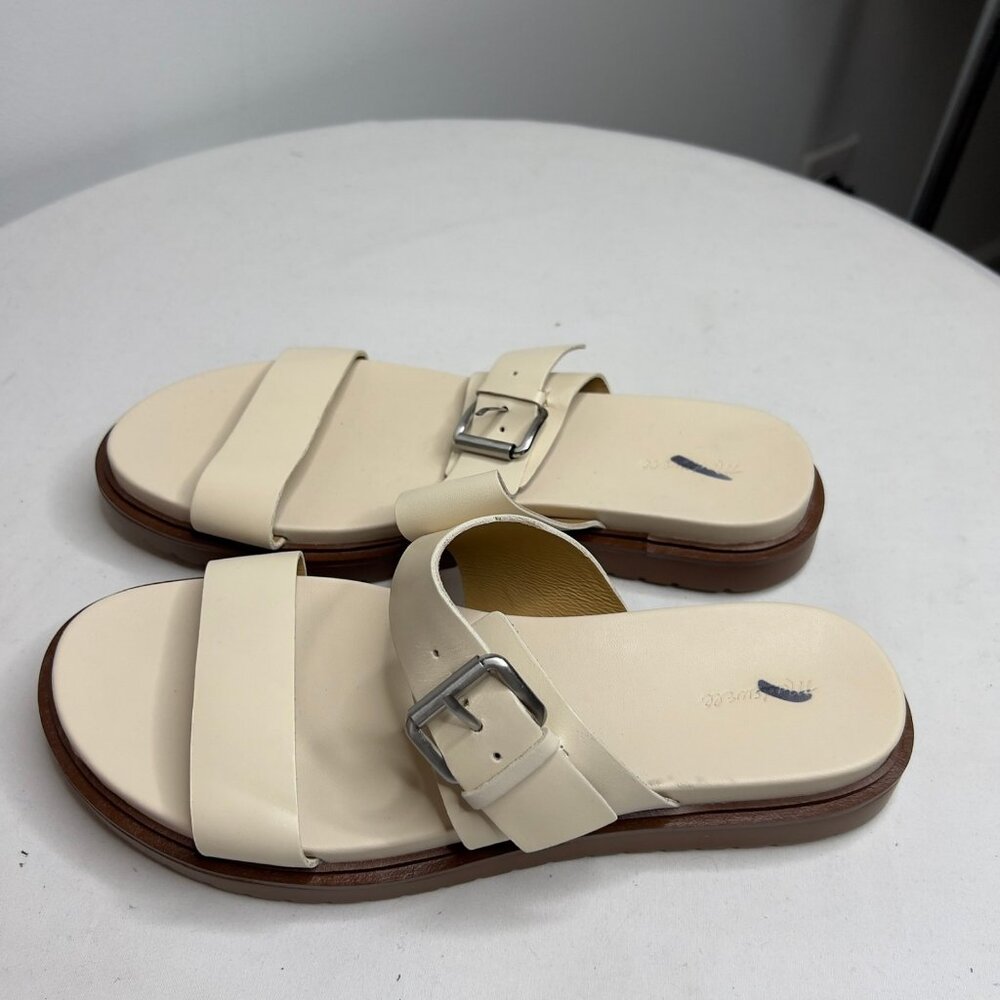 Madewell $98 The Dee Double Strap Sandal Ivory Size 8.5 NP292 - Picture 2 of 7